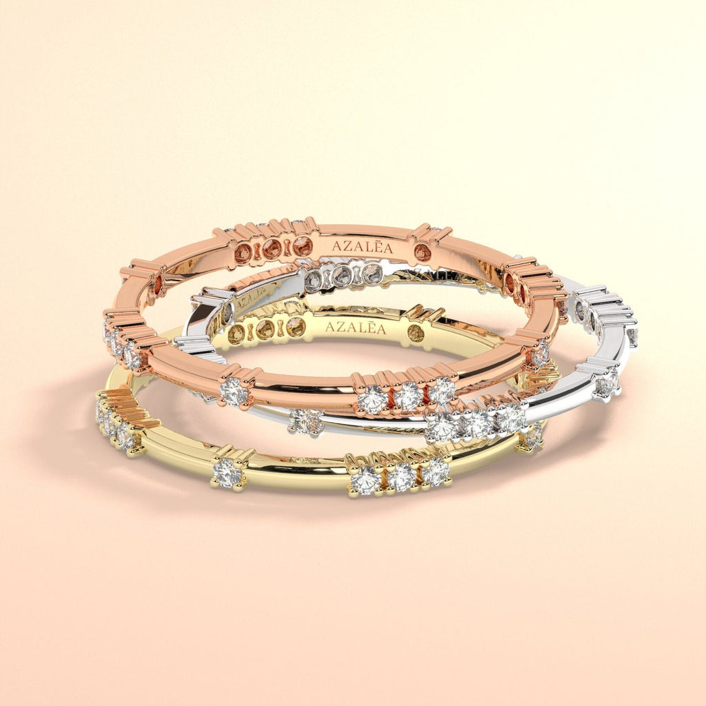 Round Diamond Eternity Band