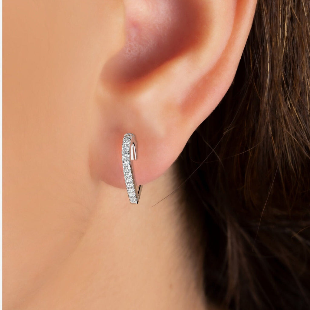 Heart shape Hoop Earrings