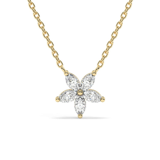 Diamond Flower Necklace