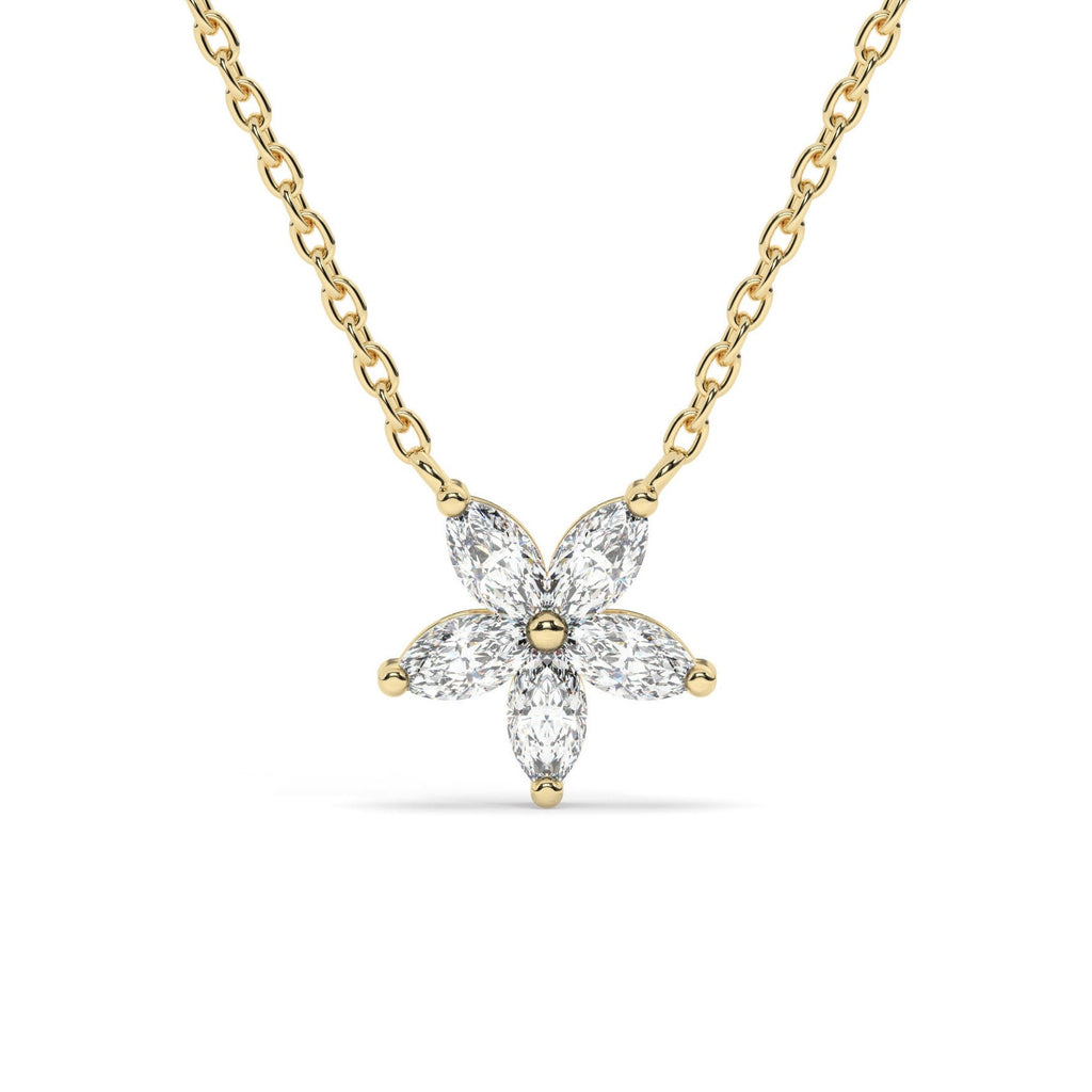 Diamond Flower Necklace