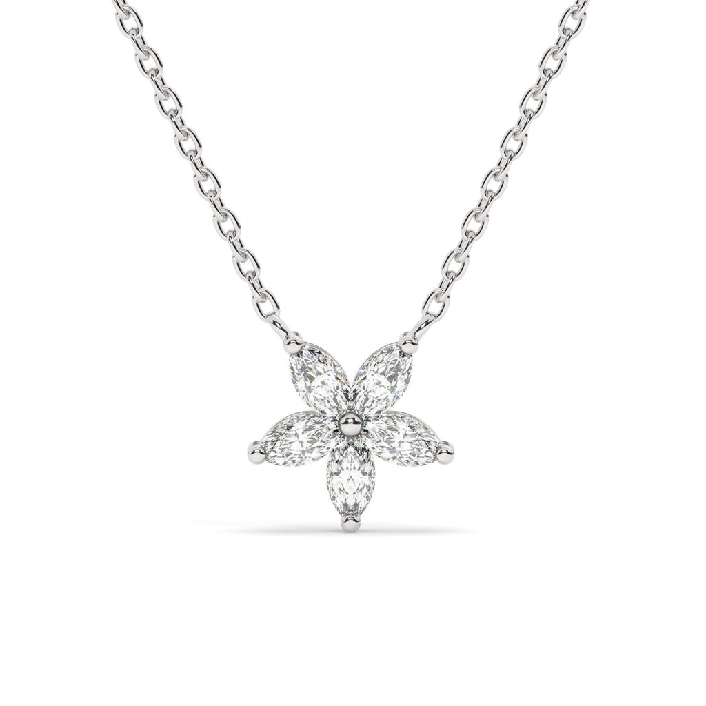Diamond Flower Necklace