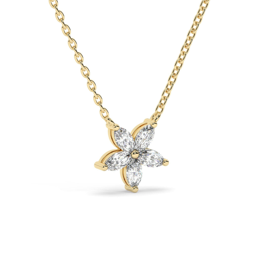 Diamond Flower Necklace