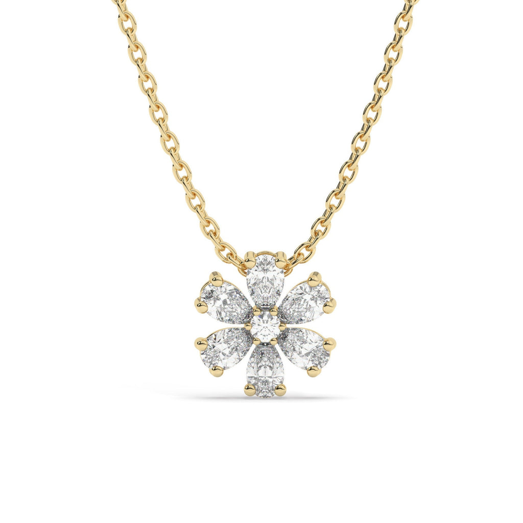 Diamond Flower Necklace