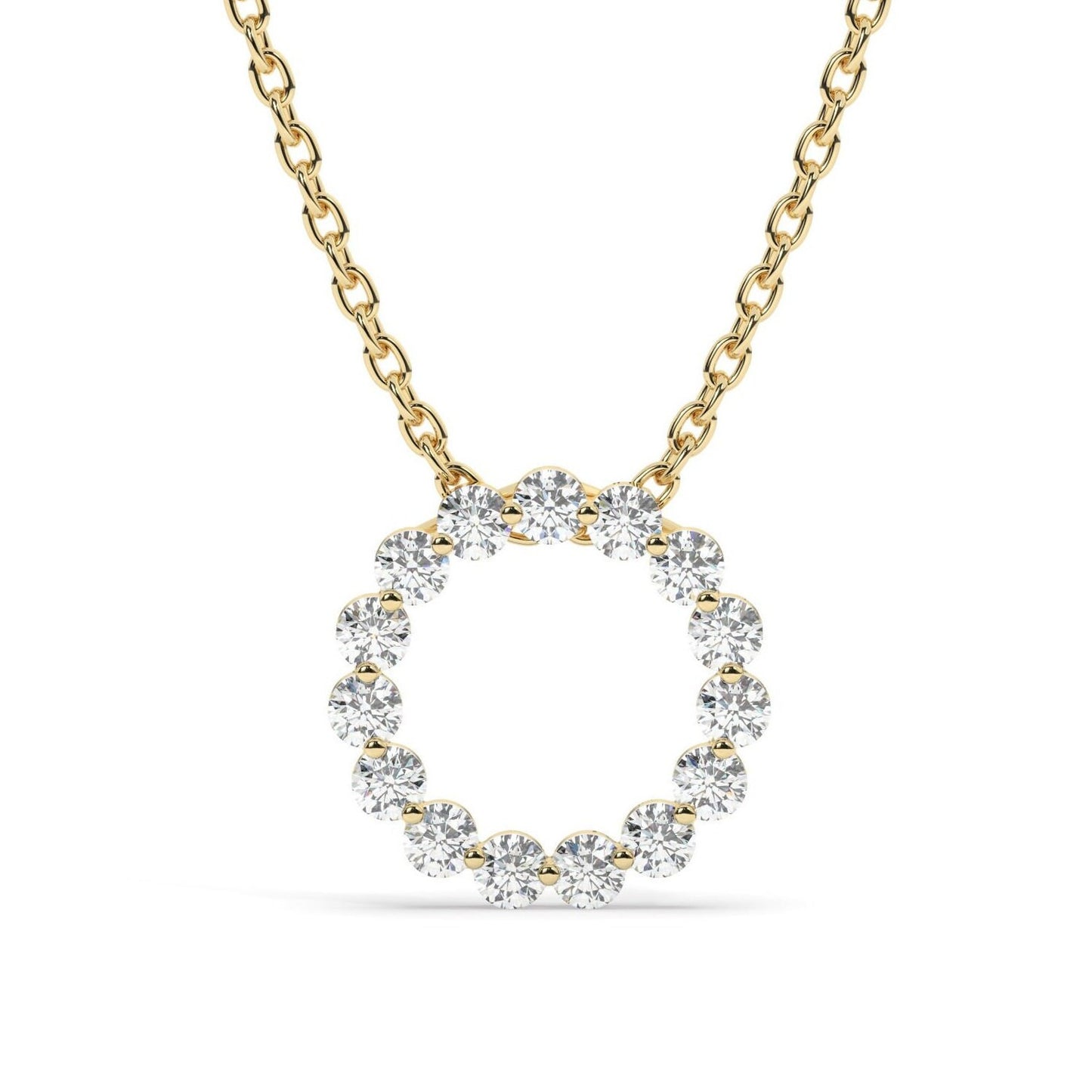 Diamond Circle Necklace