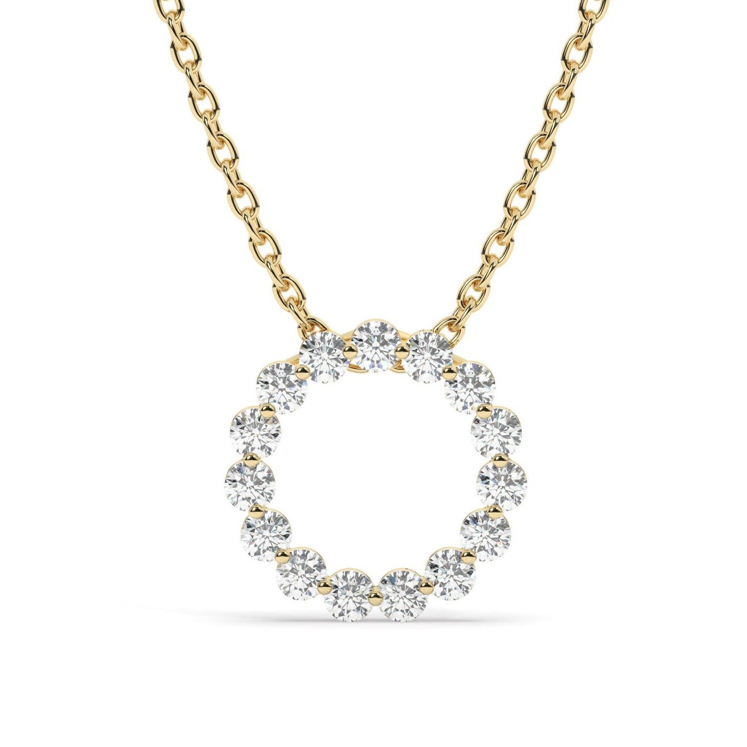 Diamond Circle Necklace