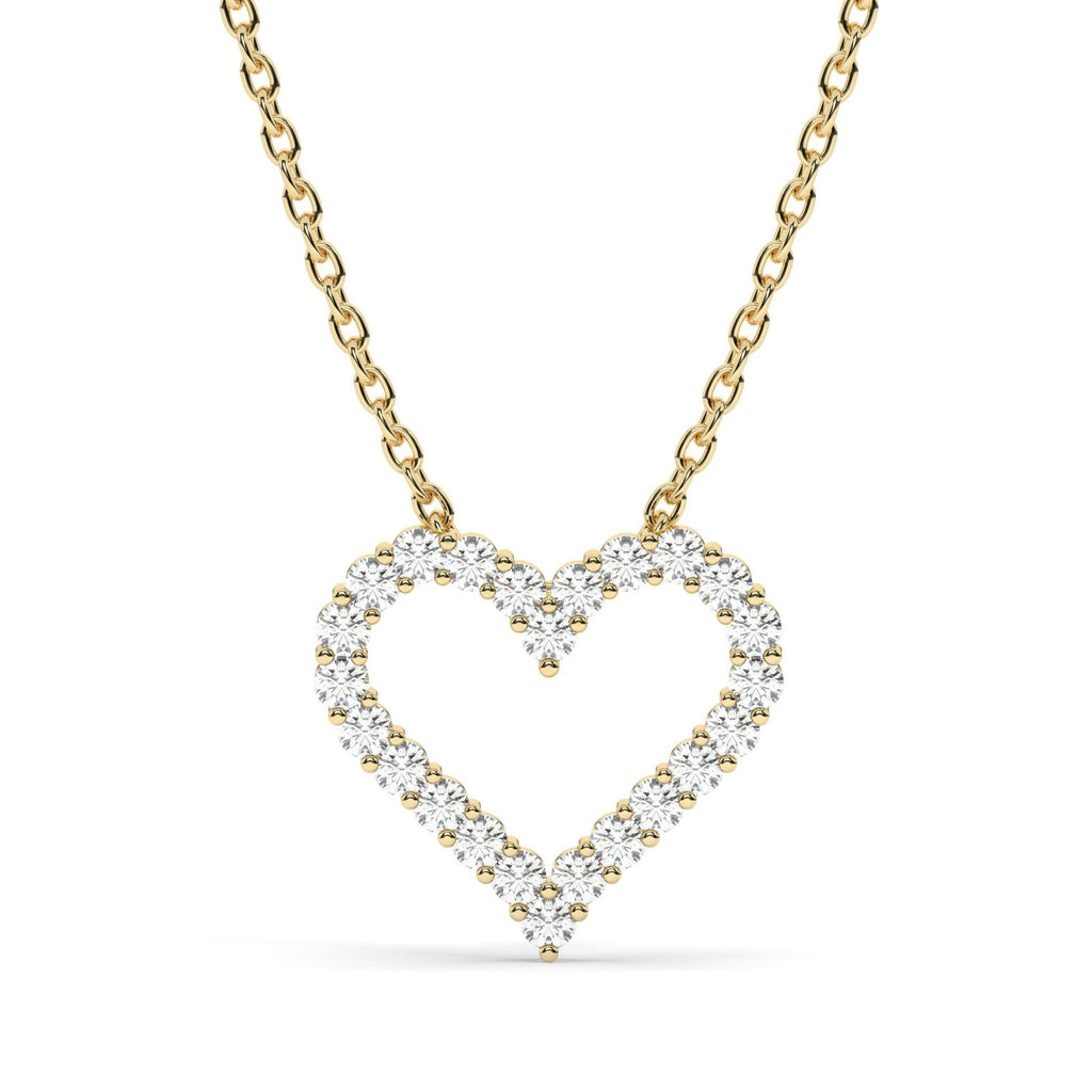 0.50 ct Diamond Heart Necklace