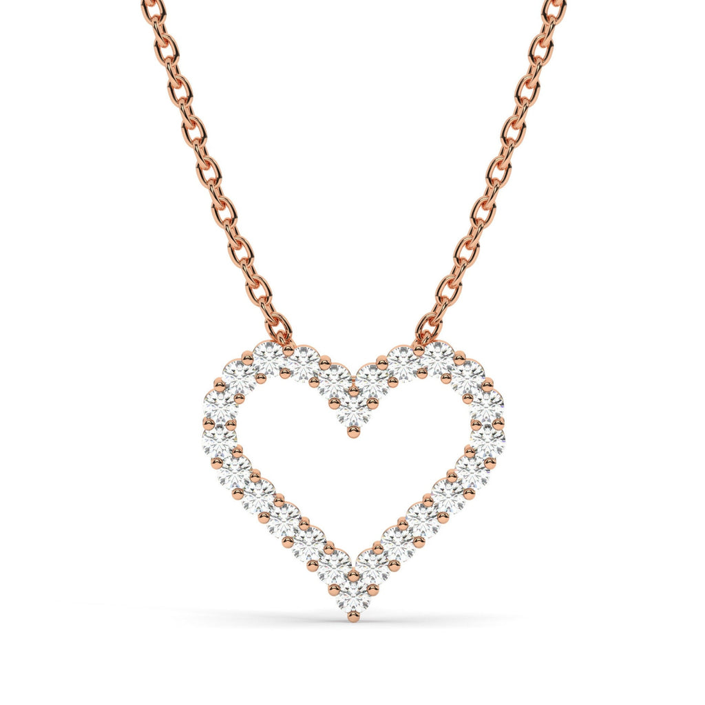 0.50 ct Diamond Heart Necklace