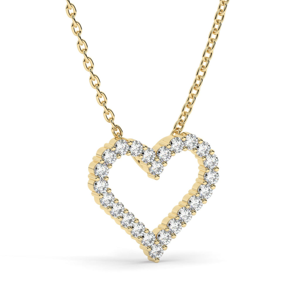 0.50 ct Diamond Heart Necklace