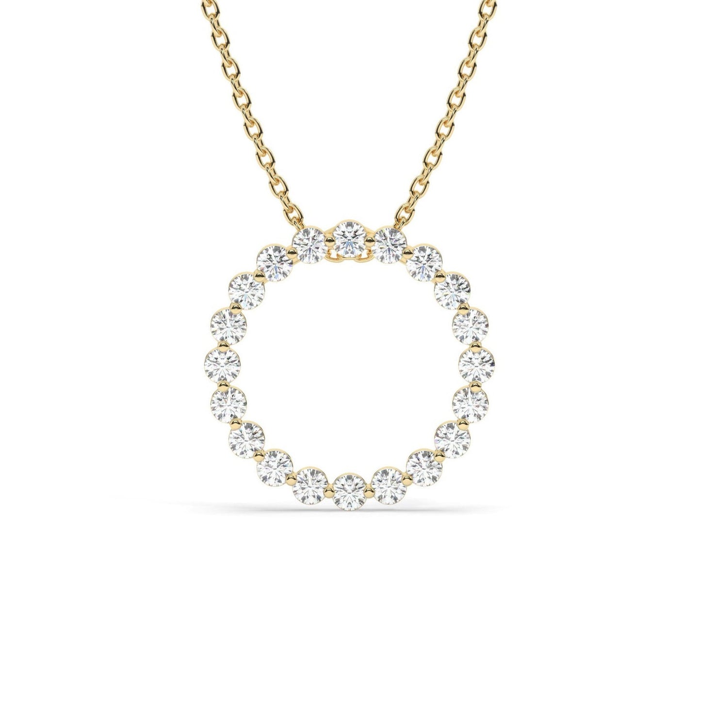 Diamond Circle Necklace