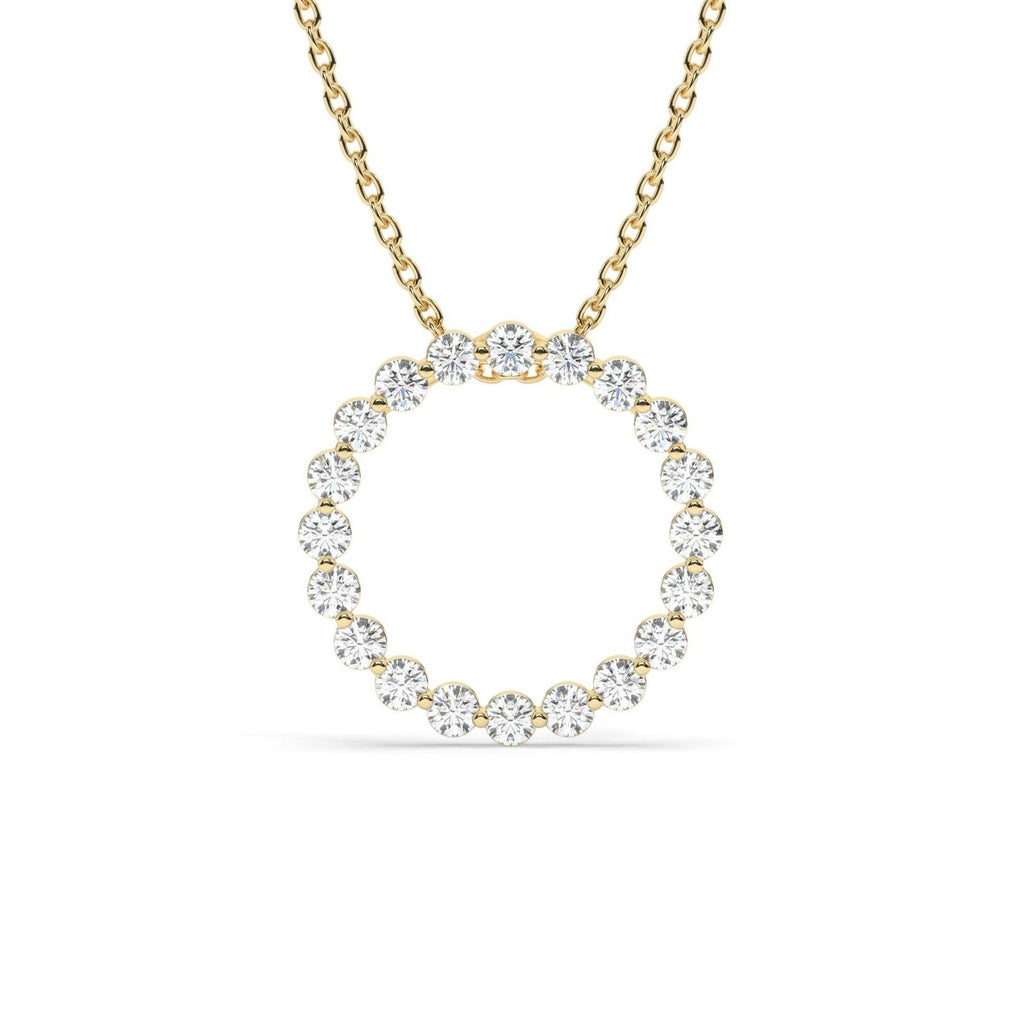 Diamond Circle Necklace