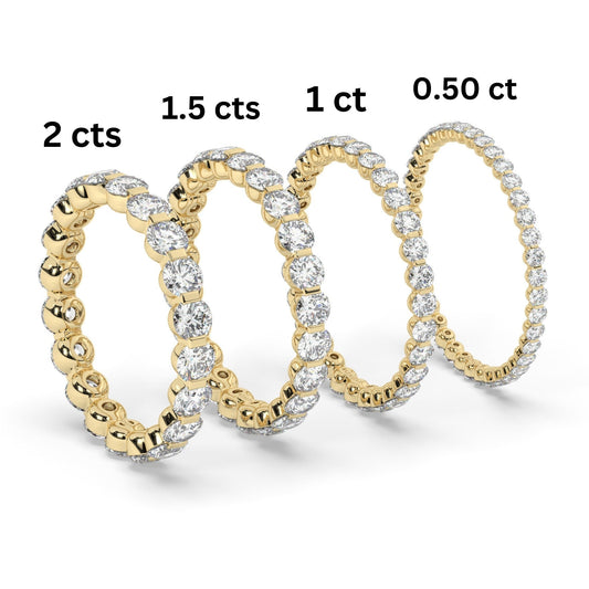 Floating Diamond Wedding Ring