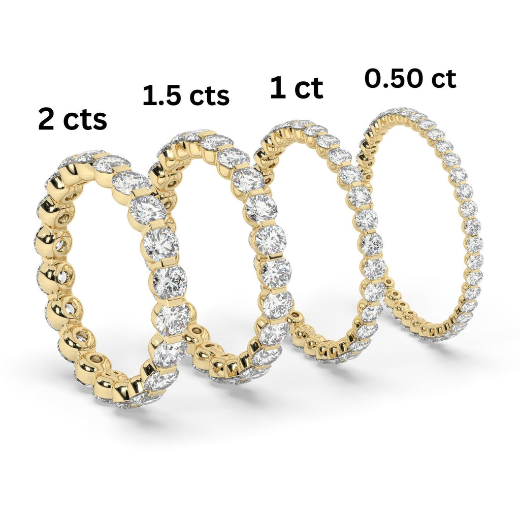 Floating Diamond Wedding Ring