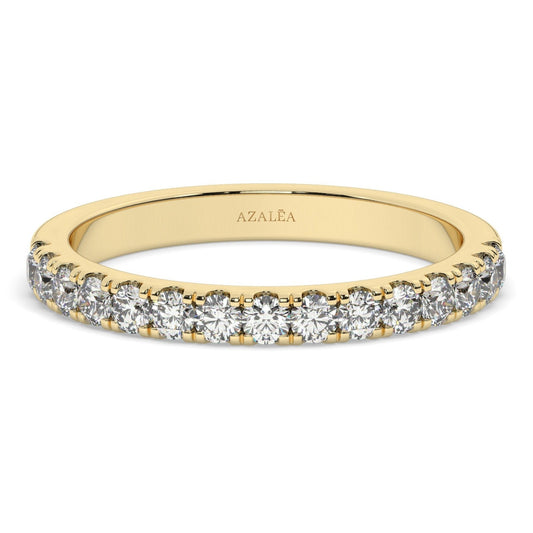 0.25 - 1 CT Diamond Prong Setting Half Eternity Diamond Wedding Ring