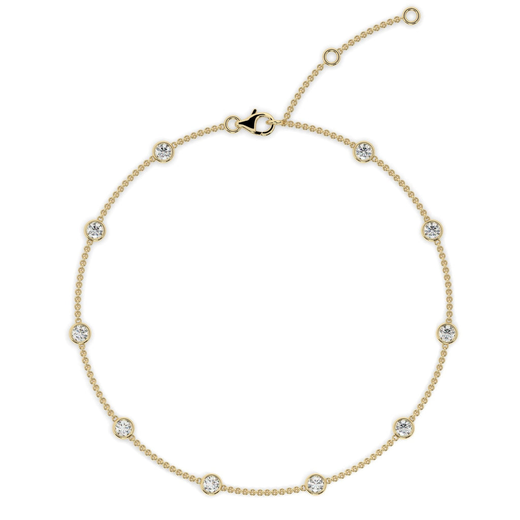 0.35 - 2 CT Diamond By The Yard Necklace