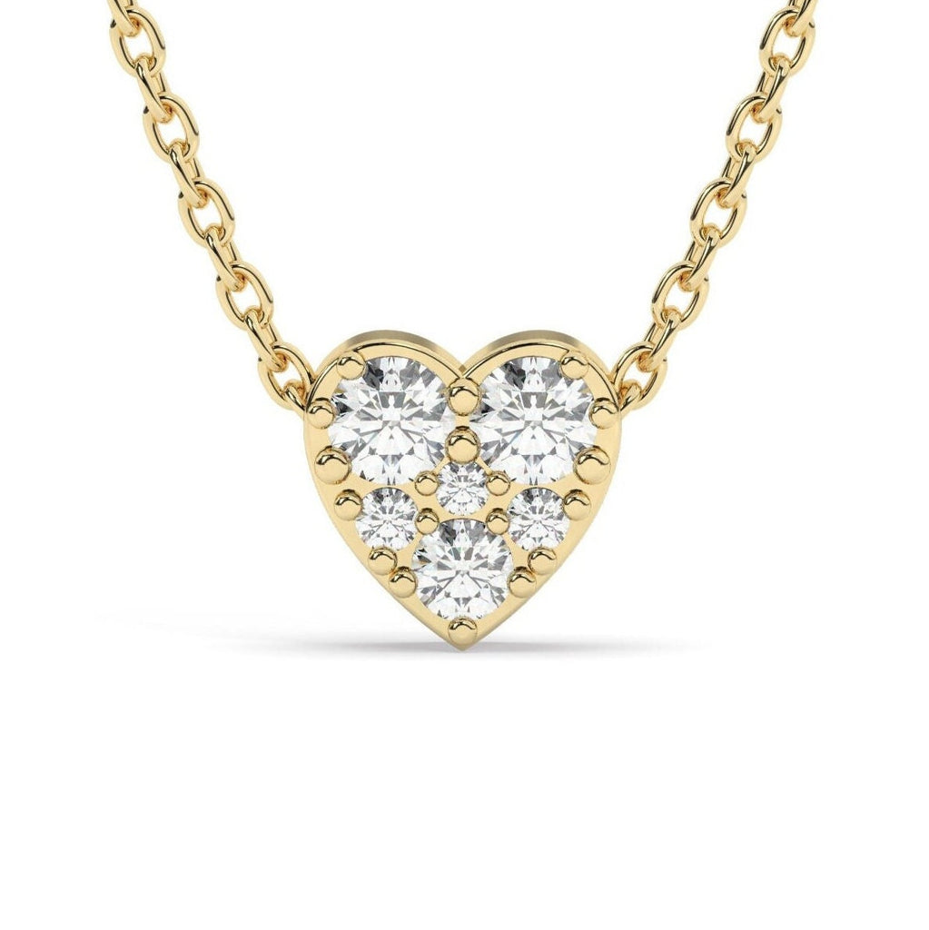 Diamond Sliding Heart Necklace