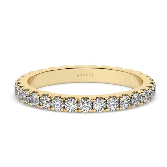0.50 - 2 CT Diamond Prong Setting Full Eternity Diamond Wedding Ring