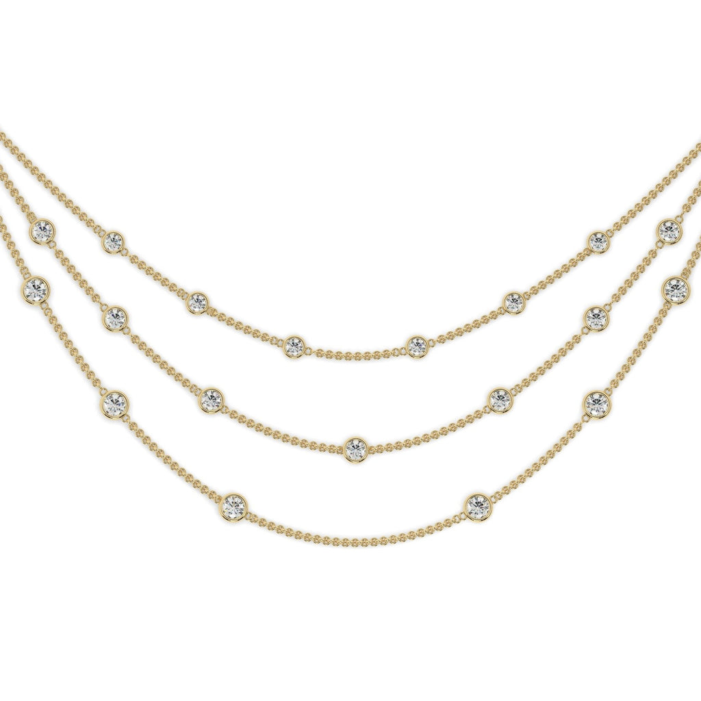 0.35 - 2 CT Diamond By The Yard Necklace