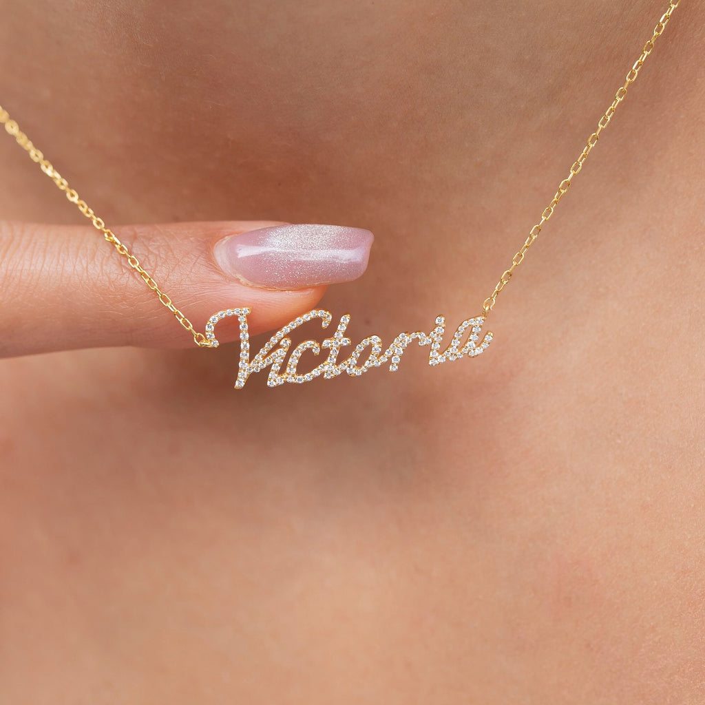Diamond Name Necklace