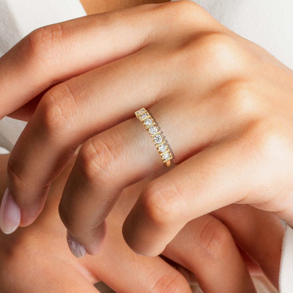 Half Eternity Diamond Wedding Band