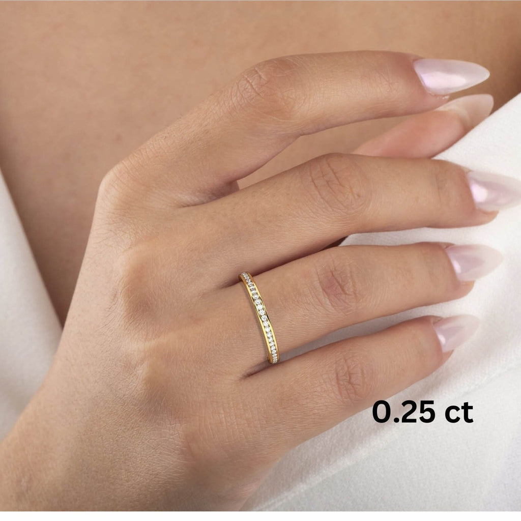 0.25 - 0.70 CT Channel Set Half Eternity Band