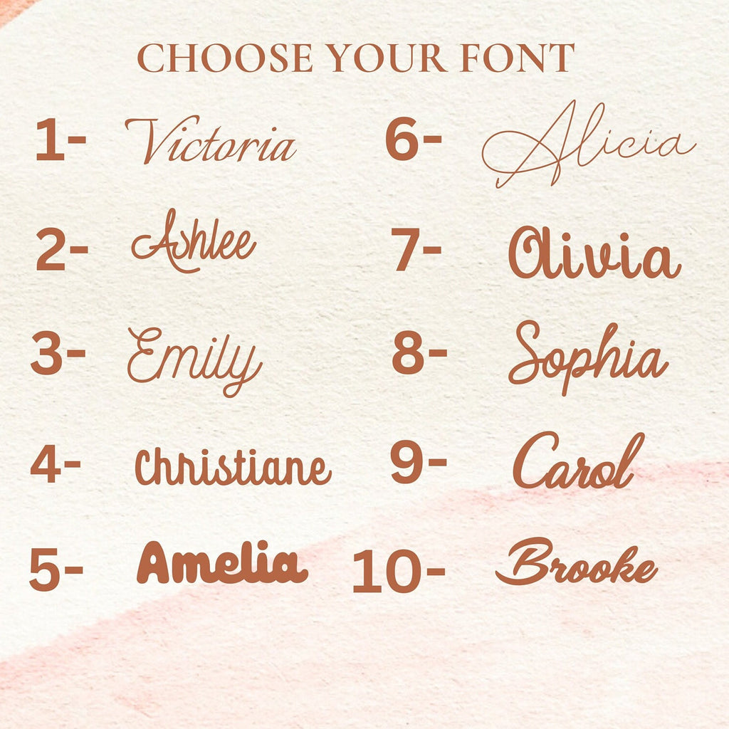 Diamond Name Necklace / 10 Font Options