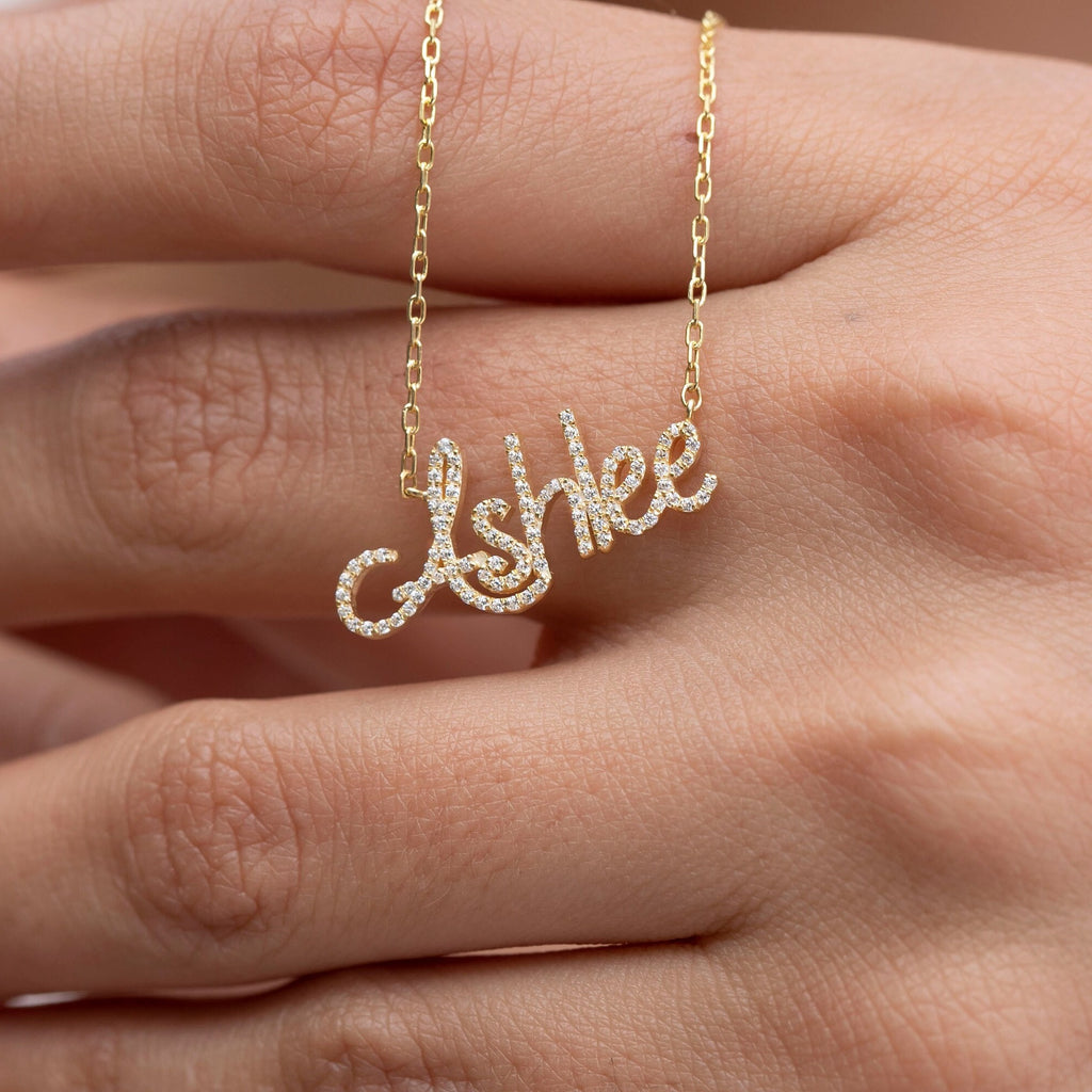 Diamond Name Necklace