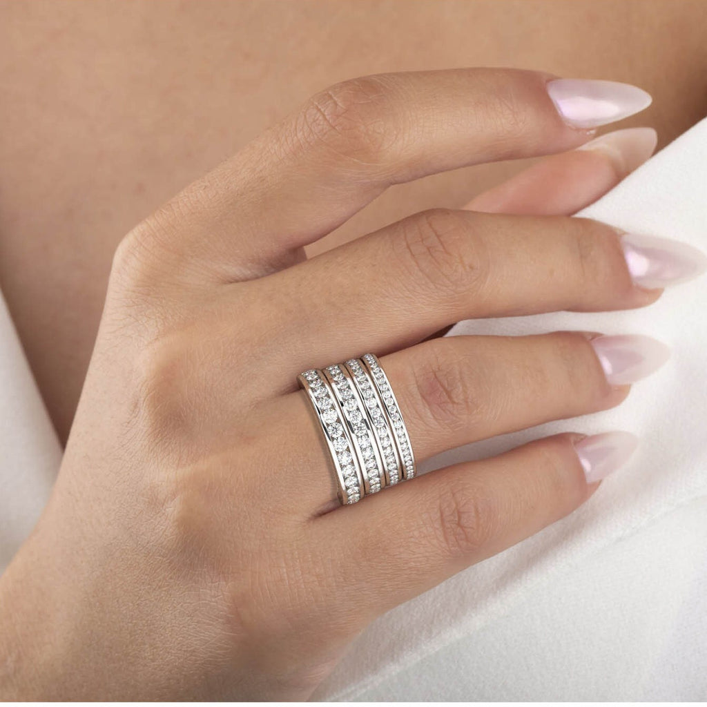 0.25 - 0.70 CT Channel Set Half Eternity Band