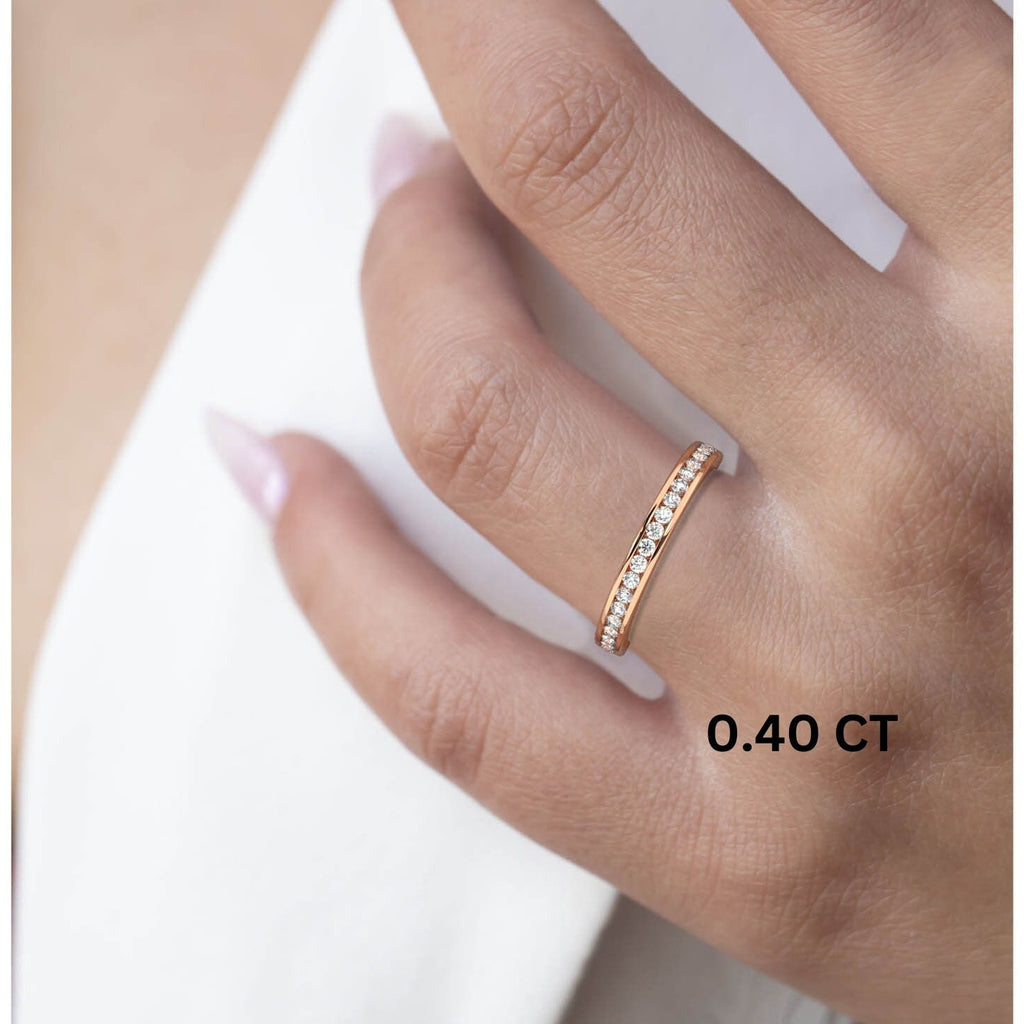 0.25 - 0.70 CT Channel Set Half Eternity Band
