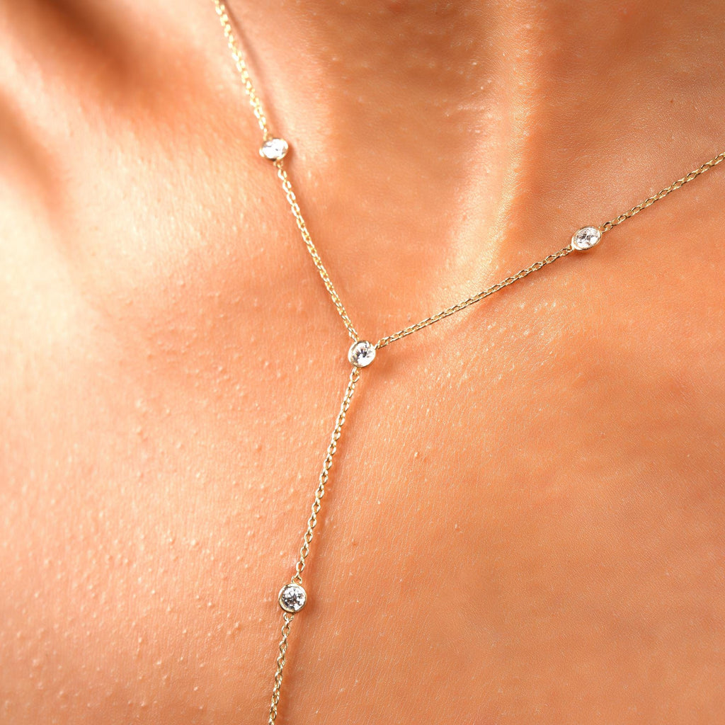 Diamond Lariat Necklace