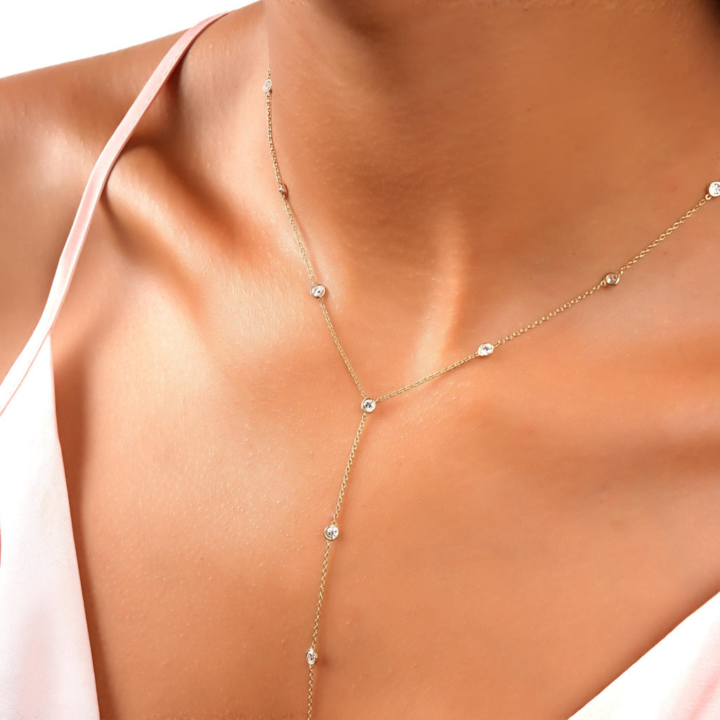 Diamond Lariat Necklace