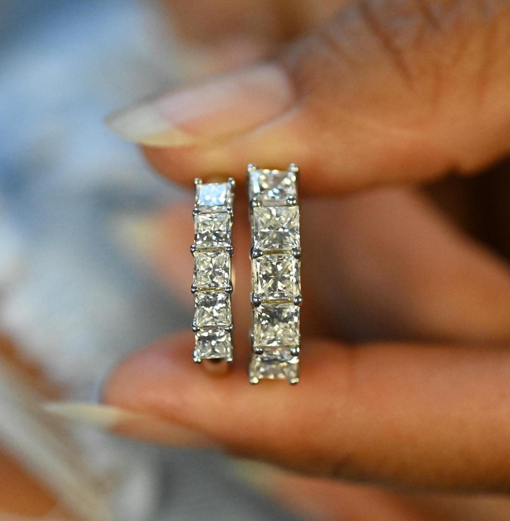 14k Gold Five Princess Cut Diamond Promise Ring (1-2.10 Carat)