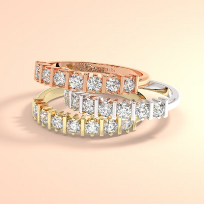 Half Eternity Diamond Wedding Band