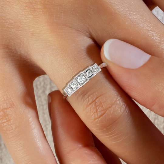 5 Diamond Stacking Ring