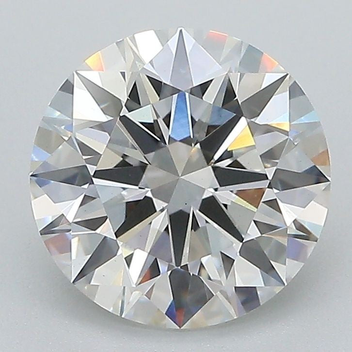 2.54 Carat Round Shaped Ideal Cut F - VS1 Clarity IGI Certified Lab Grown Diamond
