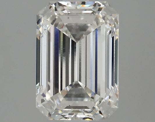 3.07 Carat Emerald Shaped  F - VS1 Clarity IGI Certified Lab Grown Diamond