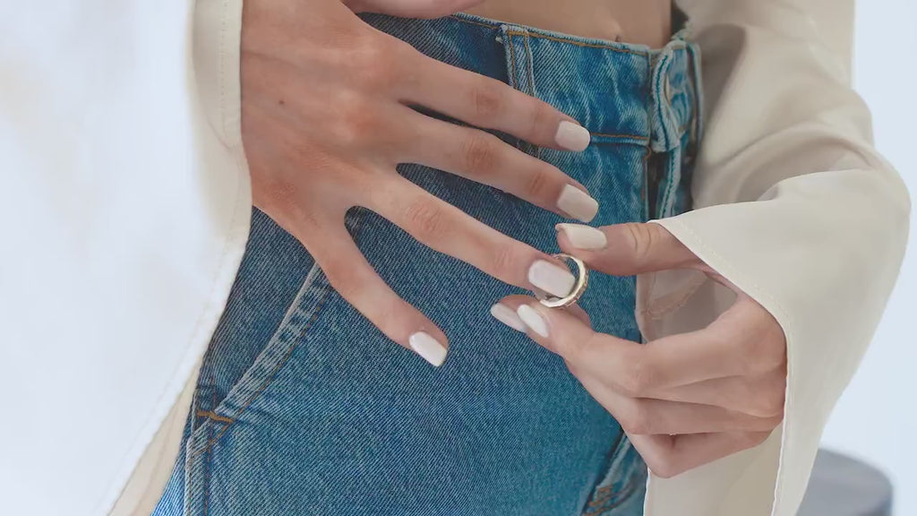 Baguette Diamond Wedding Band: 14k Gold Half Eternity Ring