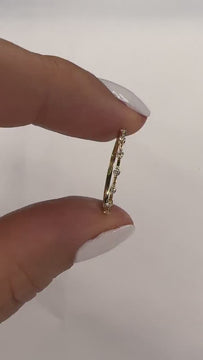 Diamond Stacking Ring / 14k Gold Round Diamond Wedding Band / Diamond Stacking Ring / Diamond Anniversary Gift / Diamond Birthday Gift