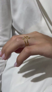 Diamond Spiral Cuff Ring / 14k Gold Spiral Diamond Cuff Ring / Anniversary Ring / Wedding Band / Stacking Ring / Bridal Gift / Birthday Gift