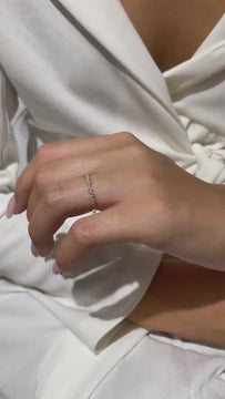 Diamond Wedding Band / 14k Marquise and Round Diamond Wedding Ring / Wedding Band / Stacking Ring / Diamond Bridal Gift Ideas