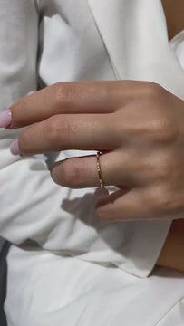 Diamond Stacking Ring / 14k Gold Round Diamond Eternity Band / Round Diamond Stacking Ring / Dainty Stacking Ring / Anniversary Gift