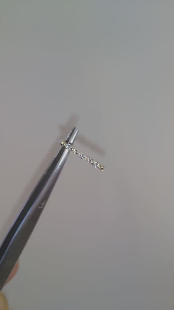 Alternating Diamond Eternity Wedding Band / 14k Marquise and Round Diamond Eternity Wedding Ring / Stacking Ring / Diamond Bridal Gift Ideas