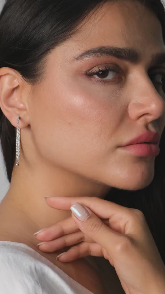 14k Gold Inside Out Diamond Hoop Earrings (0.90-2.3 CARAT)