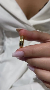 Diamond Wedding Band / 14k Gold Channel Set Diamond Wedding Ring / Diamond Anniversary Ring / Birthday Gift / Wedding Gift