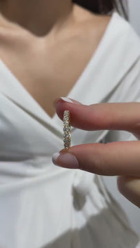 0.50 - 2 CT Diamond Wedding Band / 14k Gold Bezel Set Full Eternity Diamond Wedding Ring / Diamond Anniversary Ring / Wedding Gift