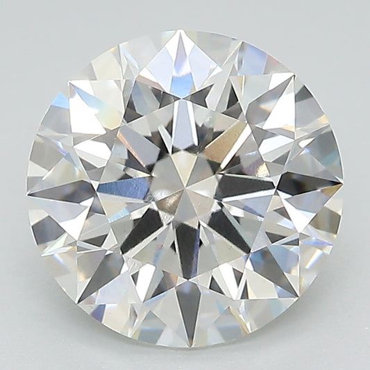 3.09 Carat Round Shaped Ideal Cut F - VVS2 Clarity IGI Certified Lab Grown Diamond