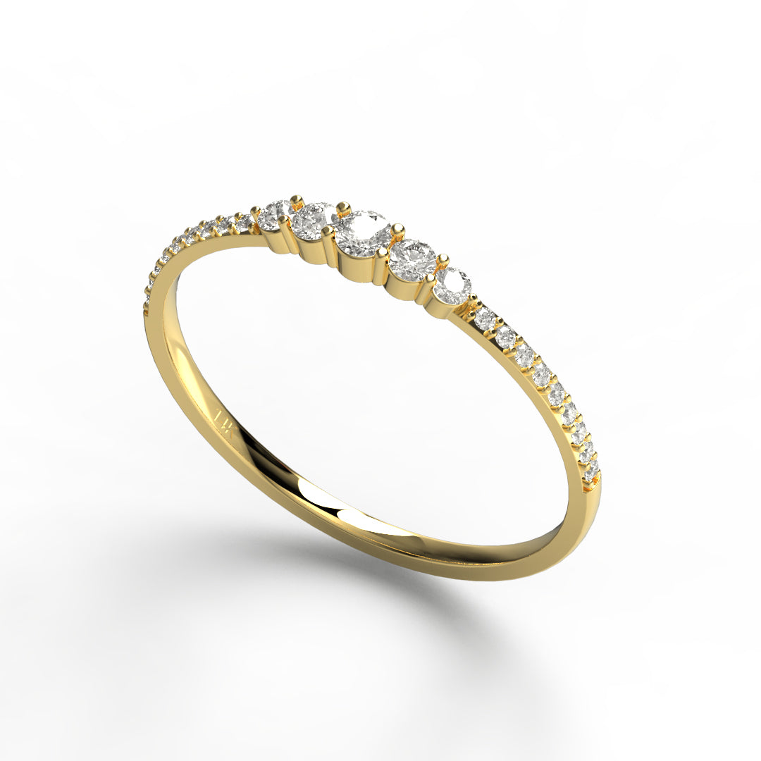 Round Diamond Wedding Ring