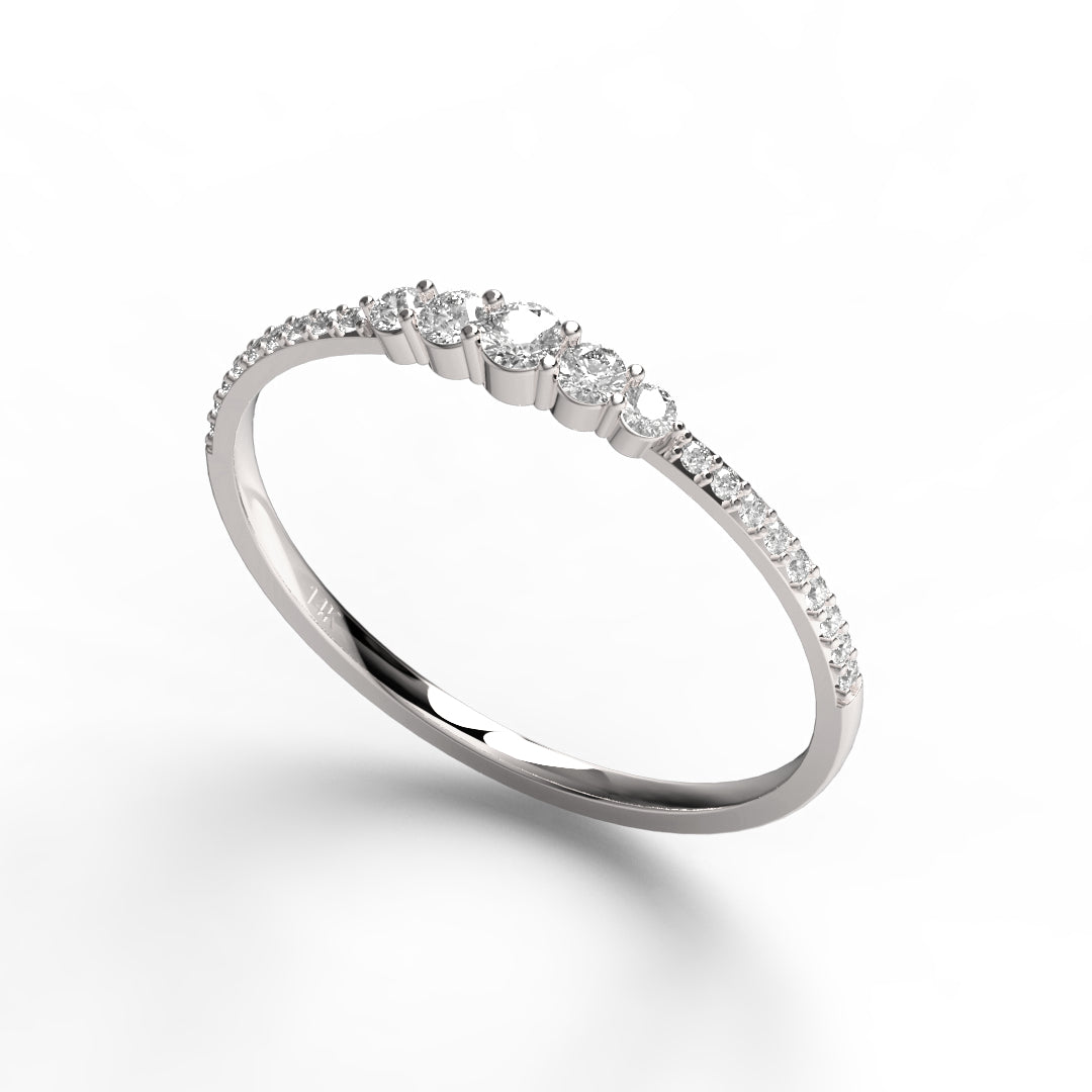 Round Diamond Wedding Ring