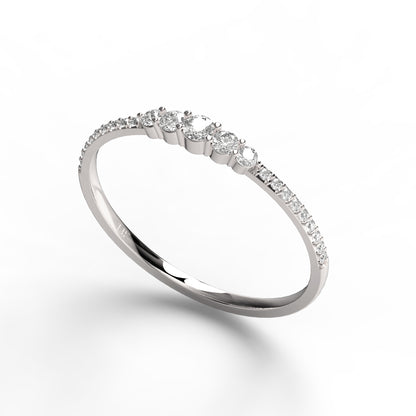 Round Diamond Wedding Ring