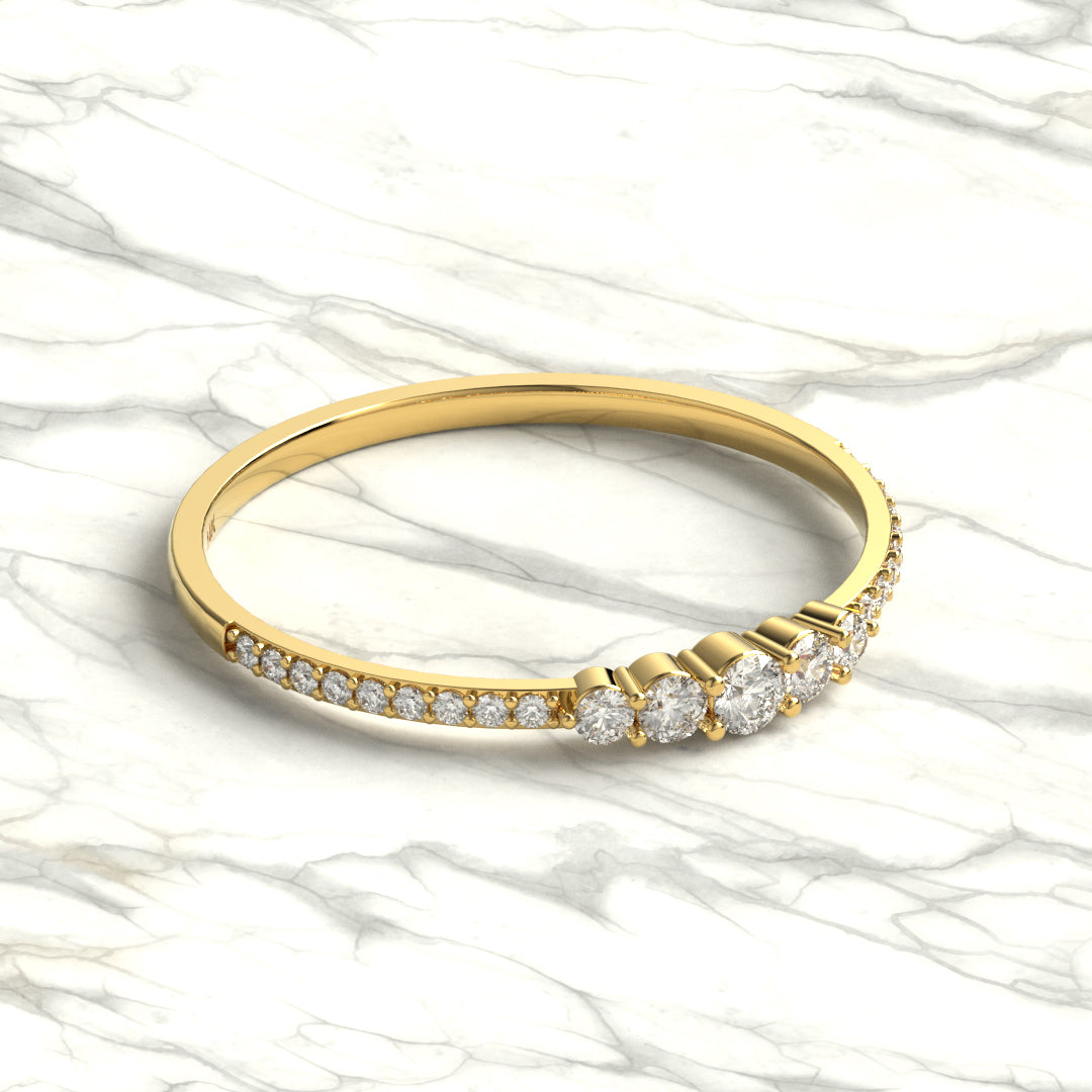 Round Diamond Wedding Ring