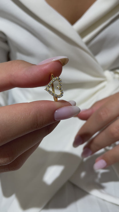 Diamond Heart Ring